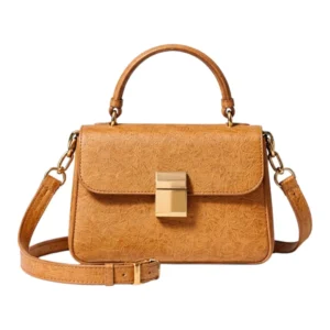 Lauren Hand Bag Inc Classic Brown Satchel Handbag for Women